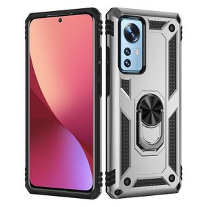 Armor Telefonfodral för Xiaomi 12 11 POCO M4 X3 Redmi Note 11 10 Pro Lite 5G Rotating Kickstand Sock Proof Mobile Case Cover