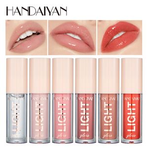 Handaiyan 12 Colors Lip Gloss Moisturizing Mirror Shimmer learly Liquid Lipstick Tint مقاومة للماء طويلة الشفاه الشفاه الشفاه