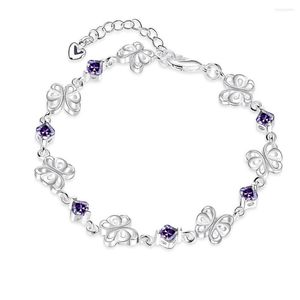 Braccialetti a maglie C875 Placcato oro elegante Deluxe Sier strass cristallo braccialetto braccialetto gioielli per donne ragazza regalo