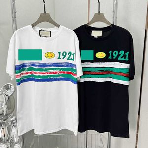Fashion Print T-Shirt Tee Men Women Cotton Shirts 2 Colors Soft Touch Shirt Summer Breathable Couple Brand Tees Tops