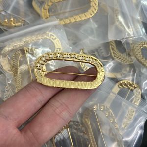 Broches de alfinetes de segurança populares banhados a ouro Banshee Medusa broche clássico Luxo jóias vintage novo designer pinos femininos como presente requintado