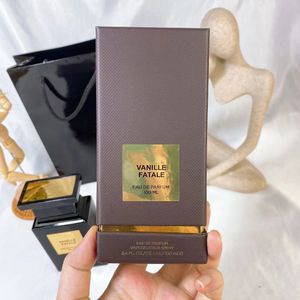 Sprzedaż Vanille Fatale Perfume dla mężczyzny 100 ml eau de parfum edp designer marki zapach mocny zapach hurtowy długotrwały kochanek Perfumy zapasowe