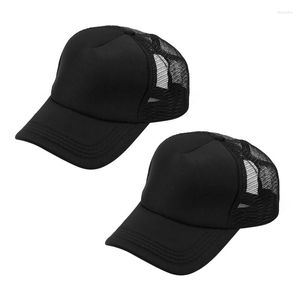 Ball Caps 2X Mens Half Mesh Adjustable Trucker Cap Baseball Hat