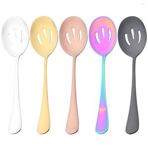 Conjuntos de talheres 2/4/6/8pcs servir colher conjunta de aço inoxidável sopa de aço para jantar para jantar de mesa pública de mesa de jantar de jantar de cozinha