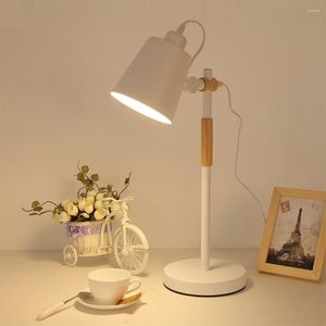 Bordslampor H￶gkvalitativ LED Eye Protection Desk College Student Lamp Modern Minimalistiskt sovrum Nordiskt l￤rande Plug-in Dormitory Readi