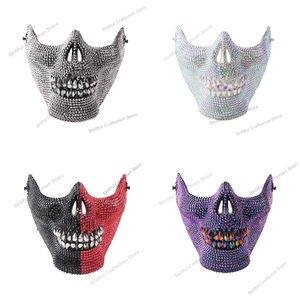 Feestmaskers Halloween Masque Masquerade Diy Diamond schilderij schedel gezicht cosplay horror enge rekwisieten cadeau 221024