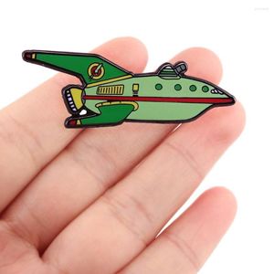 Brooches DZ1218 Anime Planet Express Ship Creativity Hard Enamel Pin Badge Backpack Collar Lapel Jewelry Friends Birthday Gifts