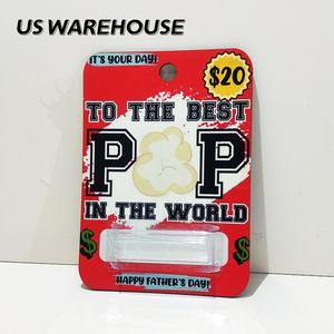 US Warehouse Sublimation leere MDF-Geldkarte für Vatertag, Abschluss, Lehrer-Geschenkkarte, Geldhalter, DIY Z11