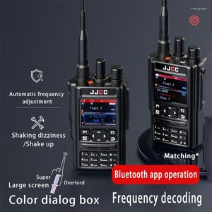 Walkie Talkie HAM Zwei-Wege-Radio Bluetooth-Programm GPS-Transceiver 136-520 MHz Alle Bänder FM AM-Bandempfänger DTMF USB-Ladegerät Kommerziell