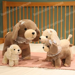 23-50cm Simula￧￣o Kawaii Teddy Dog Plush Toy Doll Decora￧￣o criativa