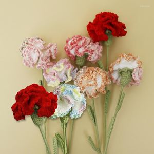 装飾的な花クリエイティブなカーネーションハンドメイドブーケフェスティバルサプライ家の装飾母の日偽のブライダルギフト