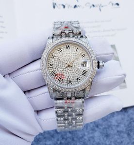 Mäns Luxury Diamond Watch Designer 36mm Woman Watch Mechanical Automatic Fashion Waterproof Watches 904L Rostfritt stål Bälte