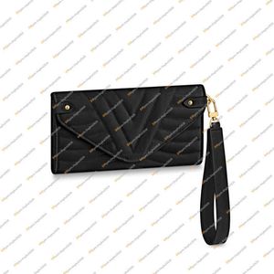 Ladies Fashion Casual Designer Luxury Clutch Bag Kreditkort Hållare Mynt Purse Key Pouch Wallet Högkvalitativ Top 5A M63298 Affärskort