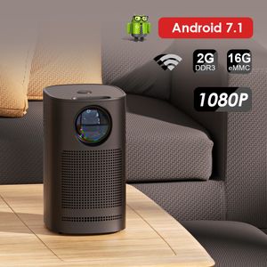 Projektoren TOPSION Android 71 Projektor Full HD 1080P Mini LED Tragbarer Projektor 24G WIFI 1920x1080P 2GB16GB 150 Ansi LUMEN Projektor 221024