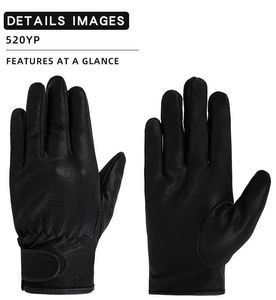 Cycling Gloves QIANGAF Black Thin Goatskin Sport Car Driving MTB Safety Wear-resistant Head Layer ather Whosa Men's 520SY L221024