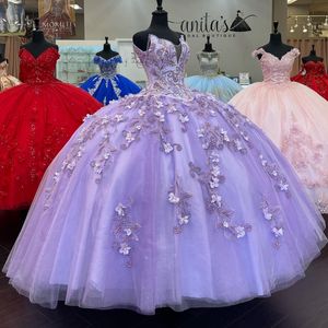 2023 Lilac Quinceaneraドレス