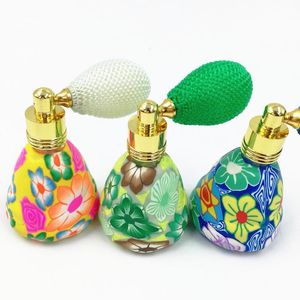 100pcs recarregáveis ​​de polímero artesanal argila garrafas de perfume essencial de perfume vazio Atomizador de perfume LIN4903