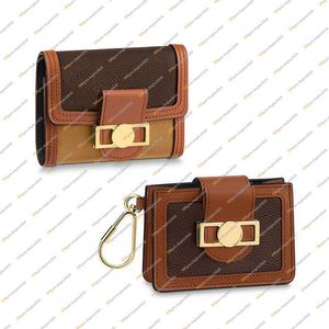 Ladies Fashion Casual Designer Luxury Wallet Coin Purse Key Pouch Credit Card Holder High Quality Top 5A M68725 M68751 Visitkortshållare