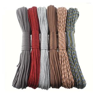 Gadgets ao ar livre DHL grátis 200pcs/lote paracord 550 7 fita corda cordão de pára -quedas de 4mm de 50 pés de sobrevivência de acampamento