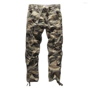 Pantaloni da uomo Camouflage Cargo Man Casual Larghi larghi Pantaloni stile militare militare Plus Size Joggers Abbigliamento uomo