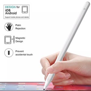 Universal Stylus Pens for Apple iPhone iOS Android Windows Tablet na PC z ołówkiem Stylus dla Samsung Palm odrzucanie ekran dotykowy Aktywne Stylus Pencil White