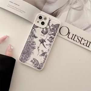 أزياء phonecases لـ iPhone14 14Plus 14Pro 14Promax Designers العلامات التجارية الحالات الفاخرة للهاتف الحرفي الكلاسيكي H الغابات المطبوعة iPhone Cover