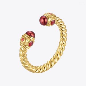 Anelli a grappolo ENFASHION Estetica epossidica aperta per le donne Anello in zircone color oro 2022 Gioielli moda per feste Bague Femme