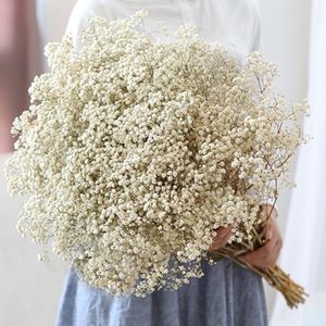 Coroas de Flores Decorativas Gypsophila Baby Breath Million Stars Planta Natural Preservada Casa Seca Casamento Natal Ano Decoração Personalizada 221025