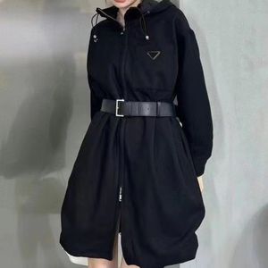 Outono das mulheres trench coats designer feminino blusão corpo carta impressão jaqueta cinto solto feminino casual longo trenchs casaco e85