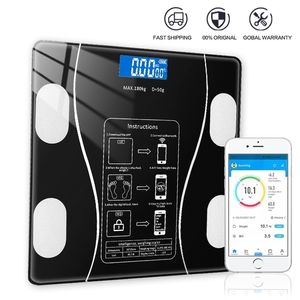 Smart Scales Bluetooth Body Fat Scale Wireless Bathroom Floor Smart Electronic Digital Scale Balance Body Composition Analyzer Smartphone App 221024 on Sale