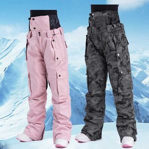 Skifahren BIB Hosen Coups Winter Ski Männer Frauen Qualitätsprodukt Winddicht Wasserdichte Warme Eis Schnee Hosen Snowboard Taille Schutz L221025