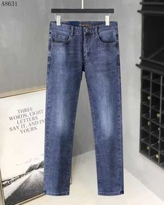 Jeans męski 2022 High-end Autumn and Winter Men's Dżins Donasual Denim Spodery luźne proste