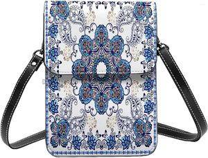 Sacs Duffel Small Crossbody for Women Mandkerchief Oriental Mandala Handbag Cell Phone Wallet Purse