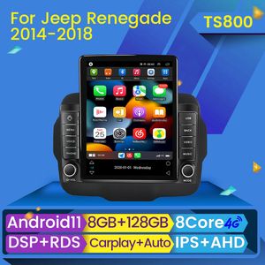 Car DVD Radio Stereo Android MultimediaプレーヤーJeep Renegade 2014-2020 Navigation GPS 2 DIN BT