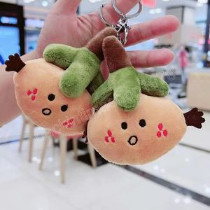 11cm kawaii meyve bebekleri turuncu peluş peluş anahtarlıklar sırt çantası kolye bebek çocuklar için doğum günü yeni yıl hediye moda aksesuarları