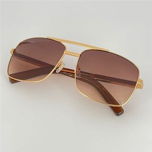 A115 Men sic 0259 Metal for Square Gold Frame UV400 Unisex Vintage Style Attitude Sunglasses Protection Eyewear with Box