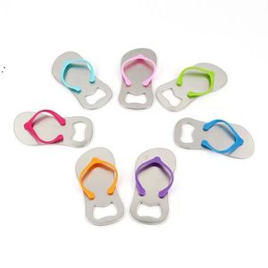 Новички Flip Flop Bottle Opener Favors Mustervise Wedding Present Custom Printing Bottle в подарочной коробке JNB16640