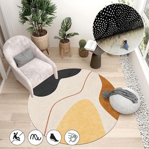 Alfombras Morandi alfombras redondas para decoraci￳n de dormitorio alfombra alfombra suave gruesa gruesa silla de computadora silla alfombra para el hogar