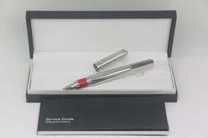 Classi Metal Silver Roller Pen M 학교 사무실 문구를위한 자기 뚜껑 작성 완벽한 선물