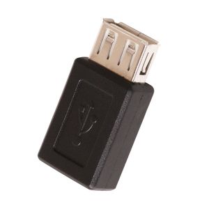 Conector preto USB 2.0 Tipo A fêmea a mini 5pin B Feminino Adaptador Conversor