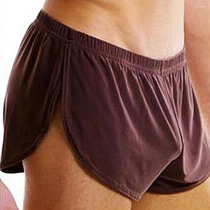 Unterhosen, lockere Unterwäsche, Herren-Boxershorts, Strand, mittlere Taille, einfarbig, atmungsaktiv, Schlafshorts