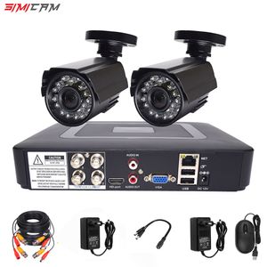 Dome Cameras Video Surveillance System CCTV Security Camera Video Recorder 4CH DVR AHD Outdoor Kit Camera 720p 1080p HD Night Vision 2MP Set 221025