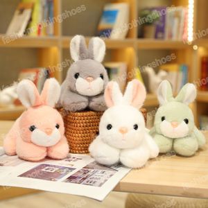 15 cm Kawaii White Rabbit peluche farcito realistico bambino placare bambola per ragazzi ragazze bambini regali di compleanno