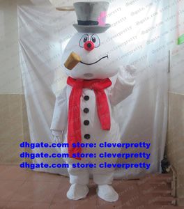 Julen hetaste Frosty Snowman Snow Man Mascot kostym vuxen tecknad karakt￤r outfit kostym Crew Cabaret ￥rlig middag ZX951