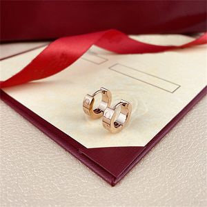 316L Stainless Steel studs K silver Gold rose large letter drop Earrings dangle wedding For girls Women designer earrings Womens chritsmas gift fashion Jewelry