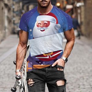 Herren-T-Shirts, Herrensocken, Größe 13–15, Herren, Herbst und Winter, lässig, kurzärmelig, Weihnachten, 3D-gedruckt, modisches Oberteil, groß und groß