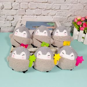 10cm ador￡vel mini pinguim de pel￺cia, animais fofos de pinguim de pinguim backpack brinquedos pendentes para crian￧as presentes de meninas