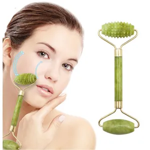 Natural Jade Massage Stones Face and Body Relax Massager Rollers Guasha Scrapping Plate Rocks