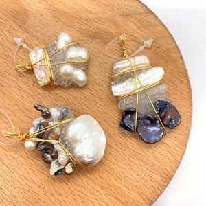 Pendant Necklaces 1pc Fashion Natural Freshwater Pearl Pendants Irregular Shape Feet DIY For Making Necklace Bracelets 25x30-30x50mm Size