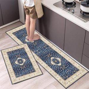 Carpets Ethnic Style Kitchen Floor Carpet Home Bedroom Entrance Door Mat Non-slip Washable Bathroom Foot Long Rug Waterproof